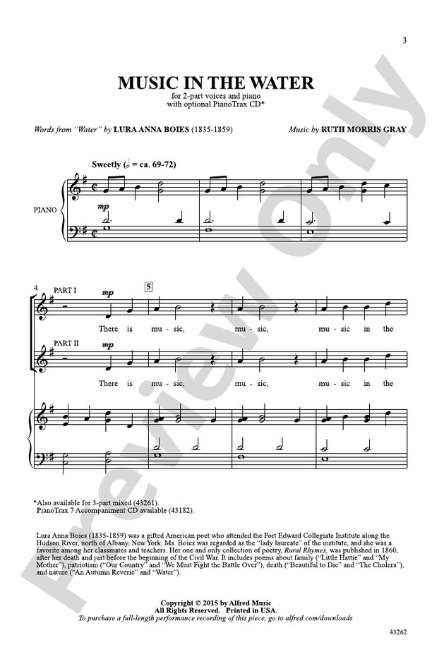 Music in the Water – 2-Part Choral Octavo (Digital Download)