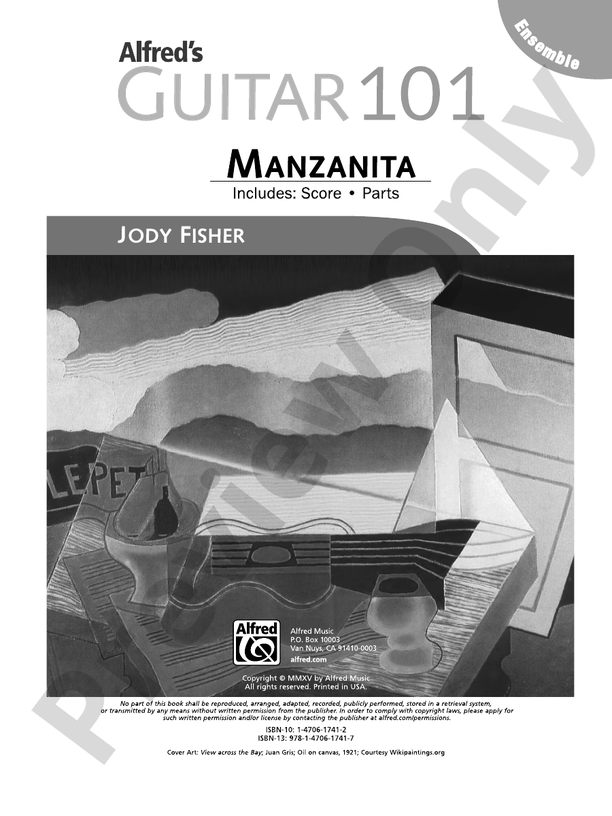 Alfred's Guitar 101, Ensemble: Manzanita - Guitar Ensemble (Digital Download)
