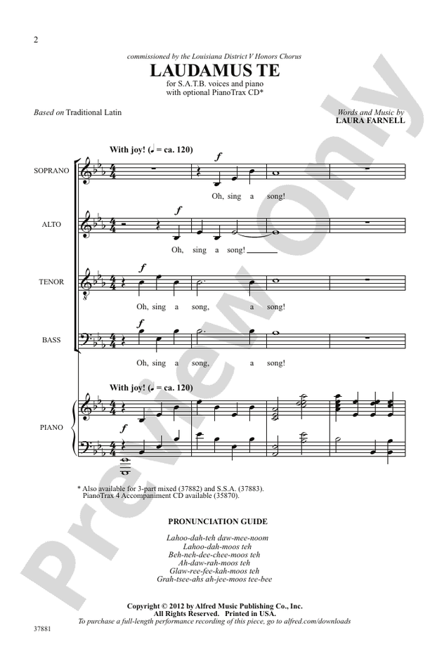 Laudamus Te – SATB Choral Octavo (Digital Download)