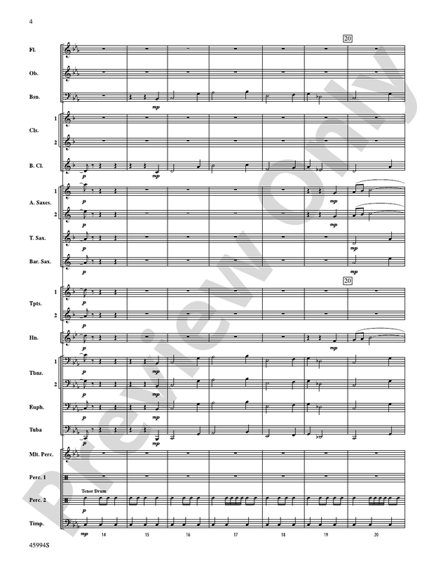 Shadows Unseen - Concert Band Conductor Score & Parts (Digital Download)