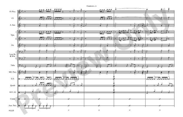 Bad Girls – Marching Band Conductor Score & Parts (Digital Download)