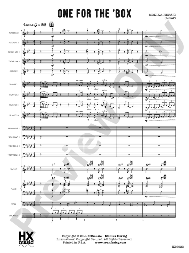One for the 'Box – Jazz Ensemble Conductor Score & Parts (Digital Download)
