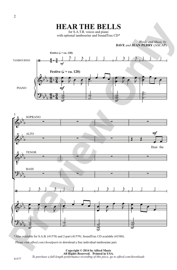 Hear the Bells – SATB Choral Octavo (Digital Download)