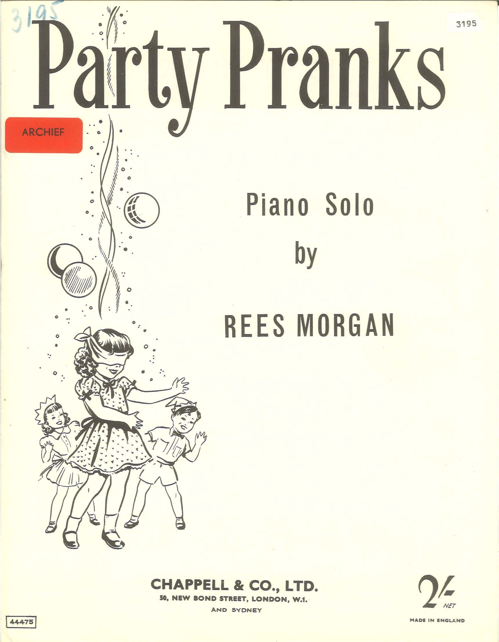 Party Pranks - Piano Solo (Digital Download)
