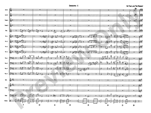 No Time Like the Present - Jazz Ensemble Conductor Score & Parts (Digital Download)