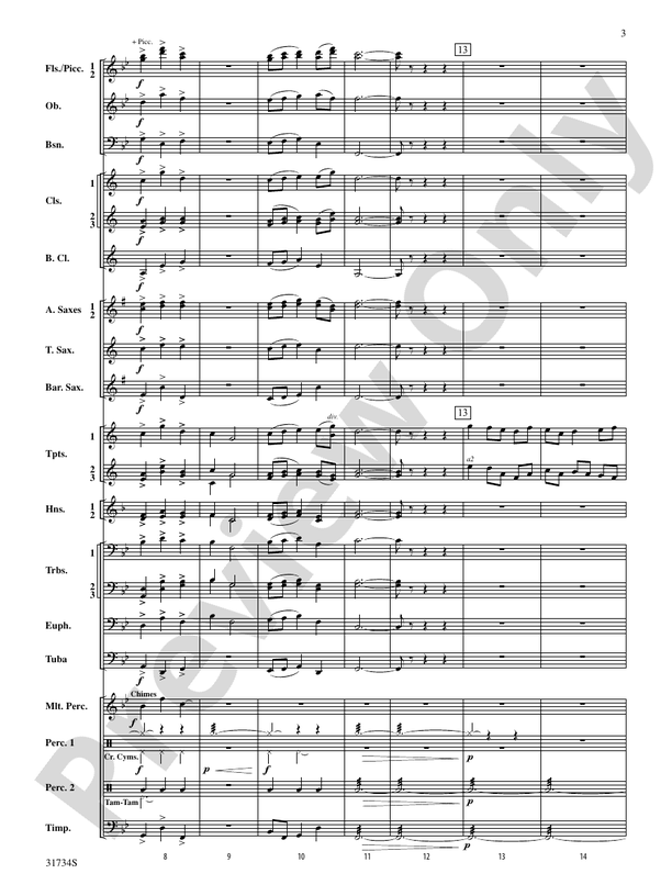 Liadov Fanfare - Concert Band Conductor Score & Parts (Digital Download)