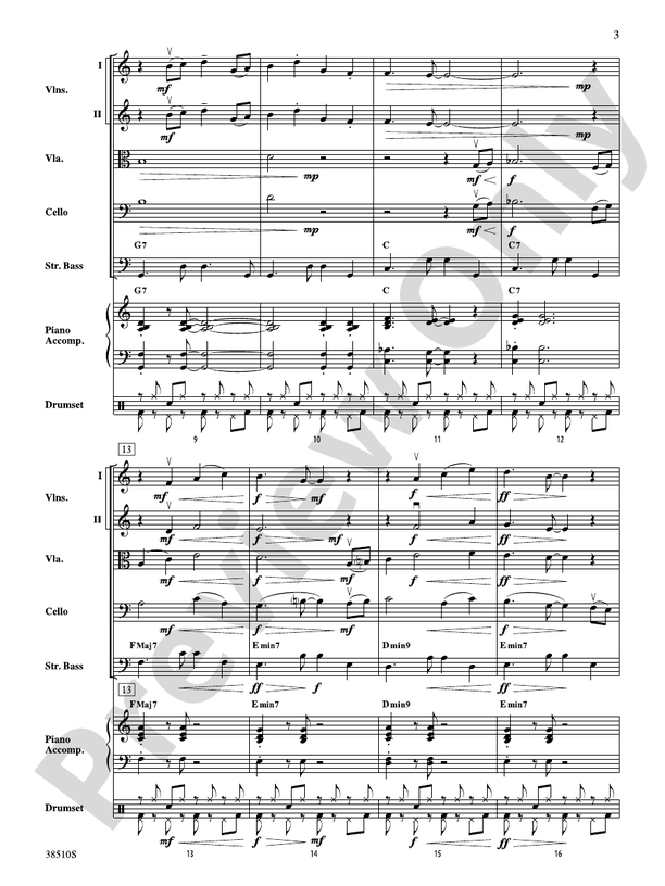 Bossa Rojo – String Orchestra Conductor Score & Parts (Digital Download)