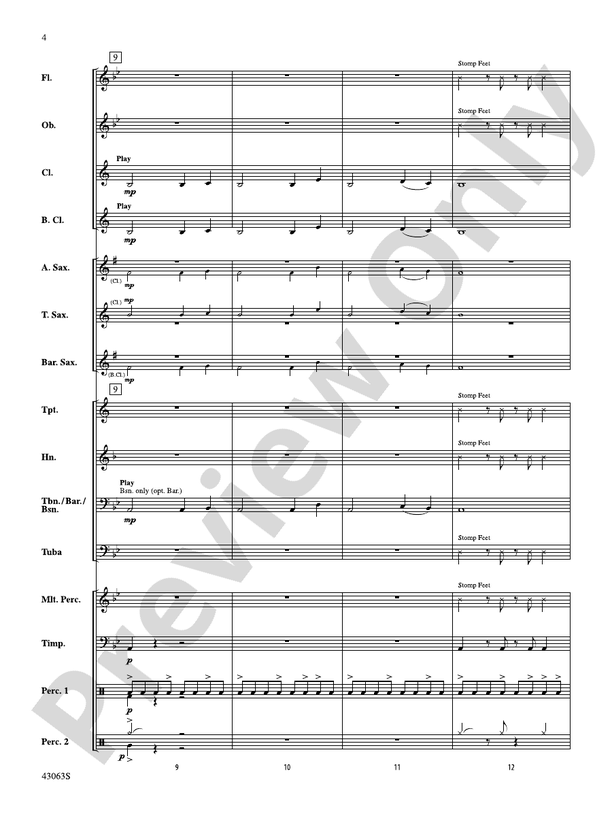Fire's Edge - Concert Band Conductor Score & Parts (Digital Download)