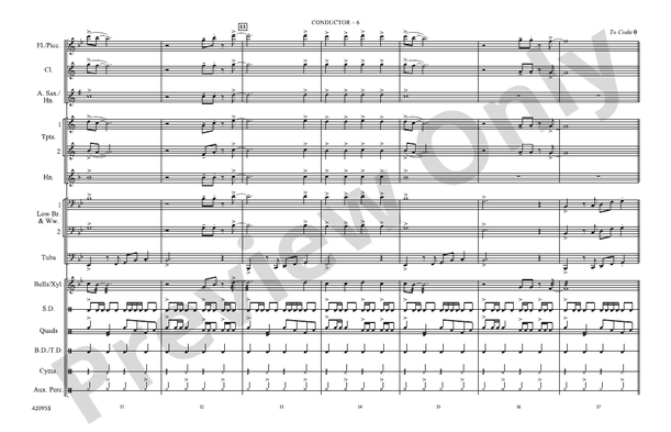 Already Gone (Arr. Doug Adams) – Marching Band Conductor Score & Parts (Digital Download)