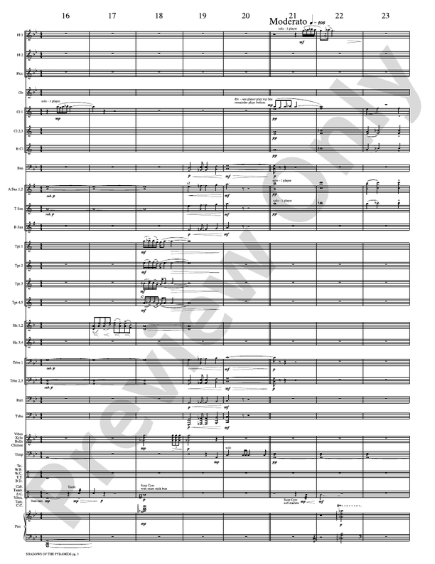 Shadows of the Pyramids - Concert Band Conductor Score & Parts (Digital Download)