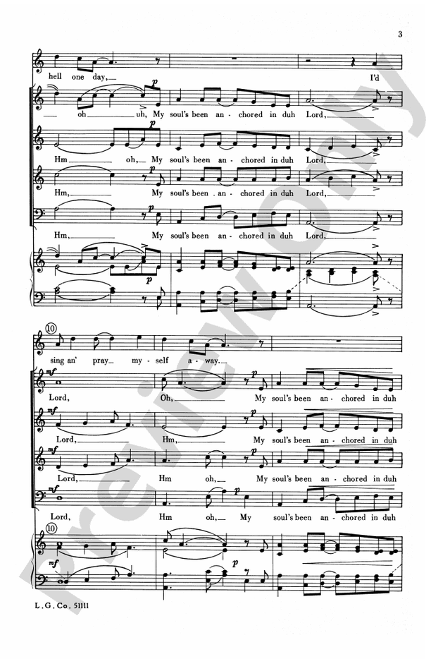 My Soul's Been Anchored – SATB Choral Octavo (Digital Download)