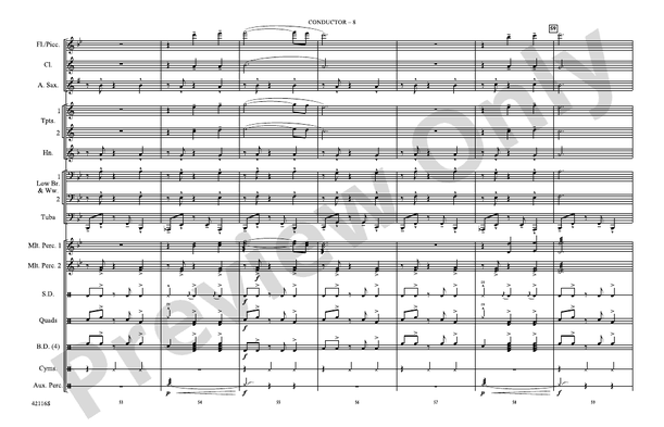 You're Still a Young Man – Marching Band Conductor Score & Parts (Digital Download)