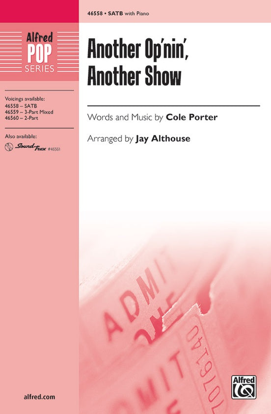 Another Op'nin', Another Show - Arr. Jay Althouse – SATB Choral Octavo (Digital Download)