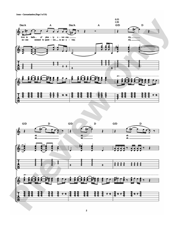 Carouselambra - Guitar TAB (Digital Download)