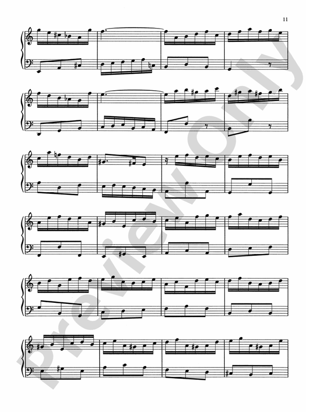 Bach - Notebook for Anna Magdalena Bach - Piano Solo (Digital Download)