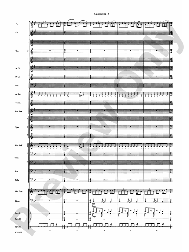 Into the Storm - Concert Band Conductor Score & Parts (Digital Download)