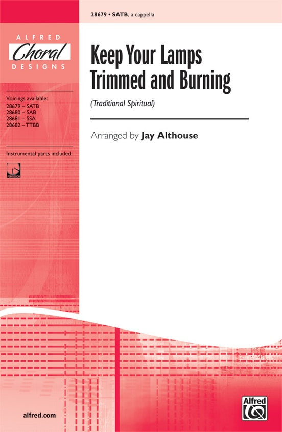 Keep Your Lamps Trimmed and Burning – SATB, a cappella Choral Octavo (Digital Download)