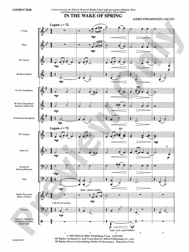 In Their Honor - Concert Band Conductor Score & Parts (Digital Download)