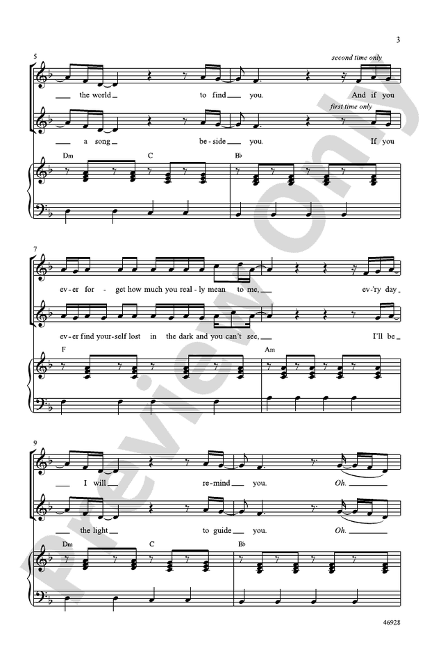Count on Me – 2-Part Choral Octavo (Digital Download)