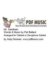 Mister Sandman - Wind Ensemble (Digital Download)