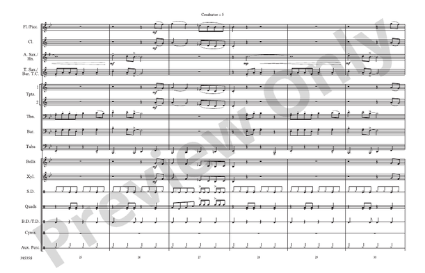 Prologue / Little Shop of Horrors – Marching Band Conductor Score & Parts (Digital Download)