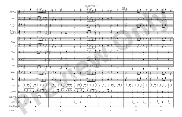 El Bandido – Marching Band Conductor Score & Parts (Digital Download)