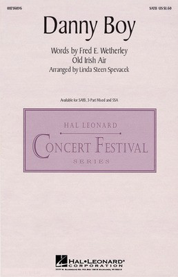 Danny Boy - Frederick Edward Weatherly - 3-Part Mixed Linda Spevacek Hal Leonard Octavo