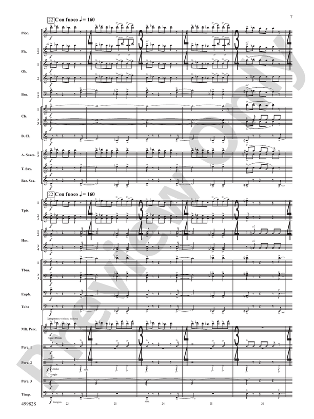 Midnight Ride - Concert Band Conductor Score & Parts (Digital Download)