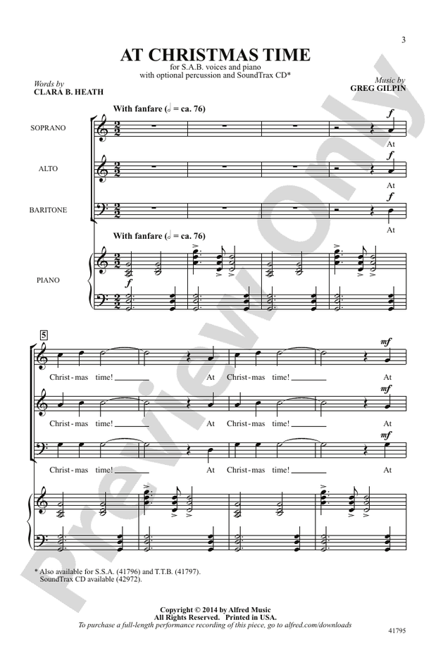 At Christmas Time – SAB Choral Octavo (Digital Download)