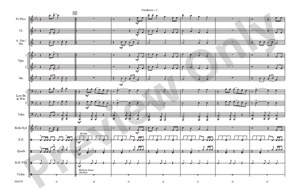 California Gurls – Marching Band Conductor Score & Parts (Digital Download)