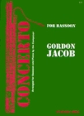 Concerto - for bassoon and piano - Gordon Jacob - Bassoon Stainer & Bell