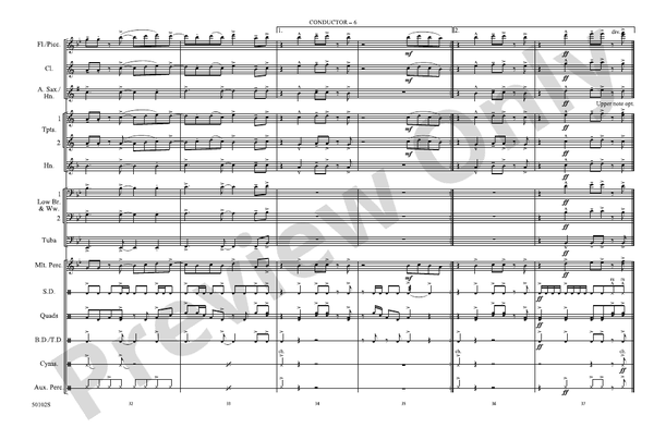 Made You Look – Marching Band Conductor Score & Parts (Digital Download)