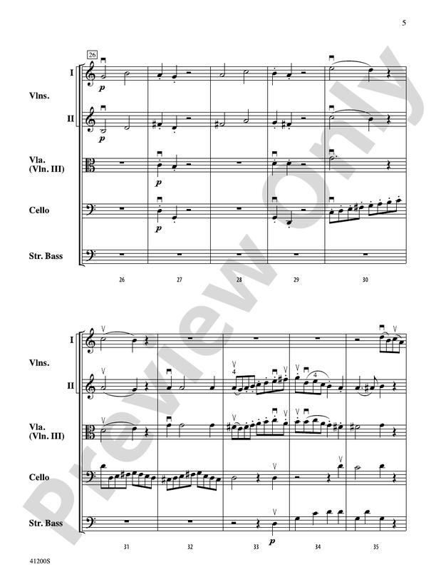 Allegro Molto – String Orchestra Conductor Score & Parts (Digital Download)