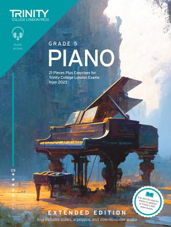 Trinity Piano Exam Pieces from 2023 Extended Edition Grade 5 - Piano/Audio Access Online TCL032041