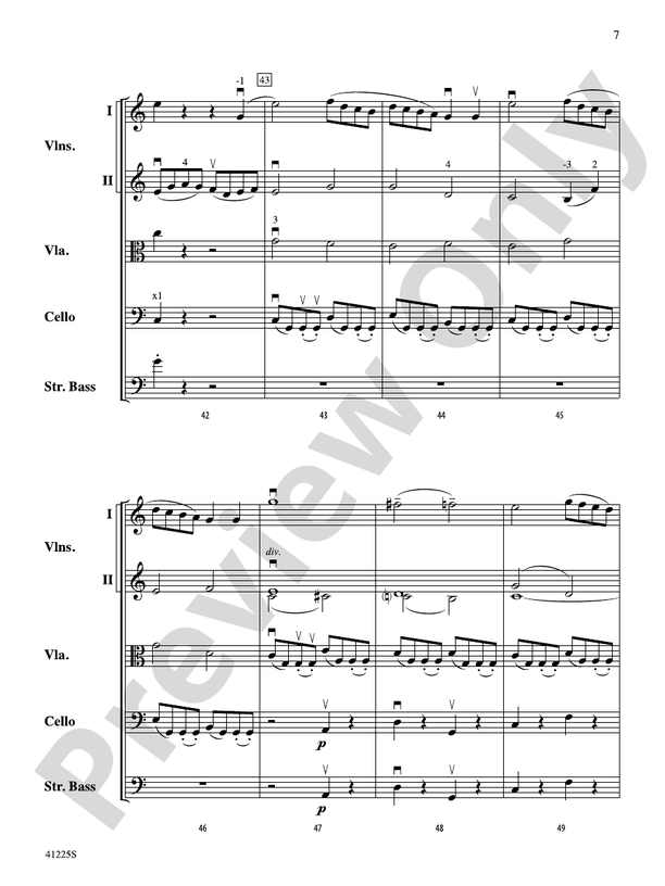Sinfonia No. 9 in C Major – String Orchestra Conductor Score & Parts (Digital Download)