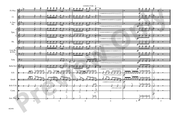 Bang the Drum All Day (Arr. Doug Adams) – Marching Band Conductor Score & Parts (Digital Download)