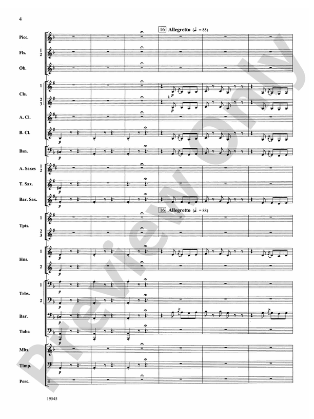 Funeral March of a Marionette (Grade 3) - Concert Band Conductor Score & Parts (Digital Download)