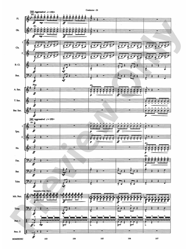 The Great Locomotive Chase - Concert Band Conductor Score & Parts (Digital Download)