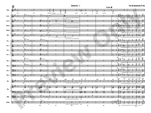 You Do Something to Me - Jazz Ensemble Conductor Score & Parts(Digital Download)