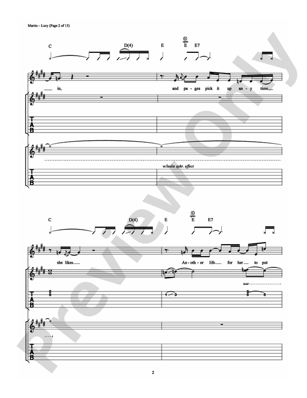Lucy - Guitar TAB (Digital Download)