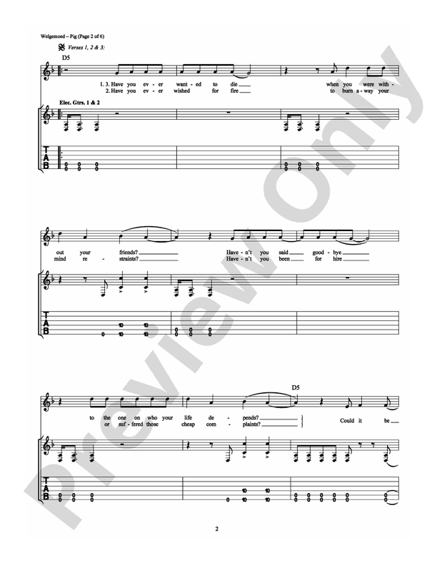 Pig - Guitar TAB (Digital Download)