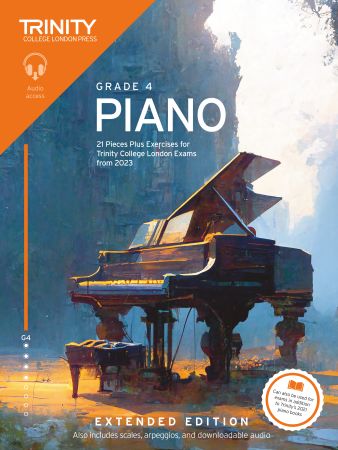 Trinity Piano Exam Pieces from 2023 Extended Edition Grade 4 - Piano/Audio Access Online TCL032034