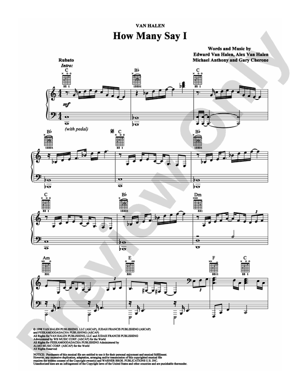 How Many Say I - Guitar TAB (Digital Download)