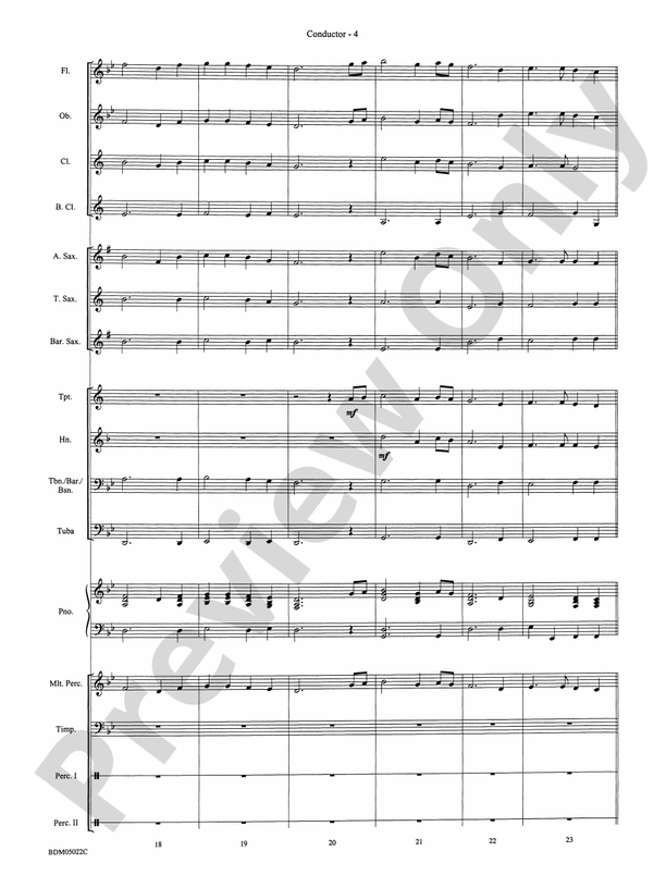 Belwin Beginning Band Kit #1 - Concert Band Conductor Score & Parts (Digital Download)
