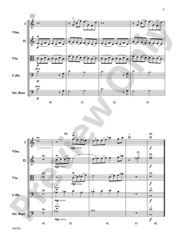 A Tender Moment in Time - String Orchestra Conductor Score & Parts (Digital Download)
