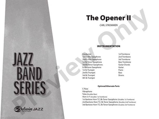 The Opener II - Jazz Ensemble Conductor Score & Parts (Digital Download)