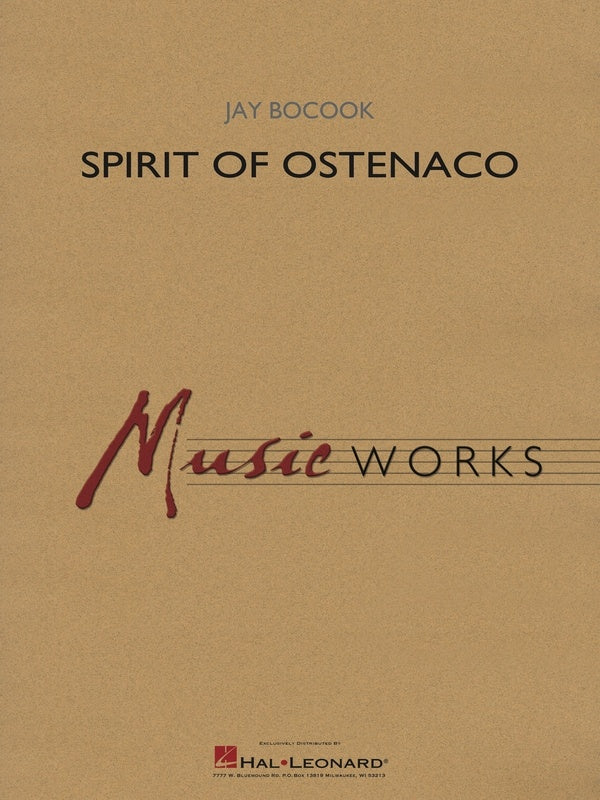 Bocook - Spirit of Ostenaco - Concert Band Grade 4 Score/Parts Hal Leonard 4008127