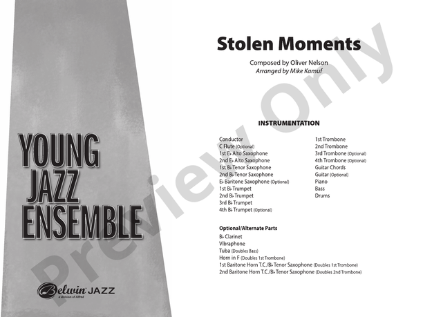 Stolen Moments – Jazz Ensemble Conductor Score & Parts (Digital Download)