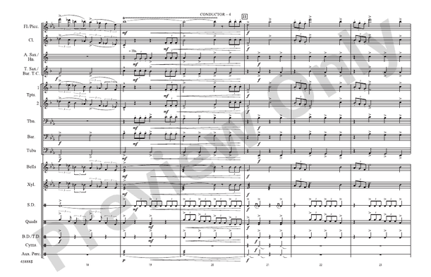 Star Wars (Main Theme) – Marching Band Conductor Score & Parts (Digital Download)