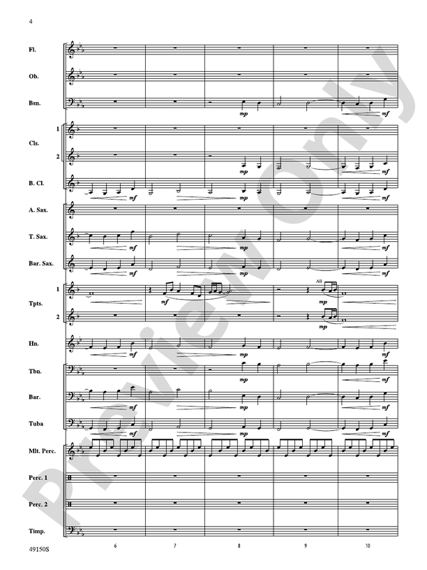 Halfway There - Concert Band Conductor Score & Parts (Digital Download)